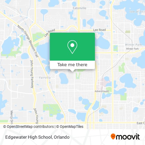 Edgewater High School map