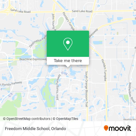 Mapa de Freedom Middle School