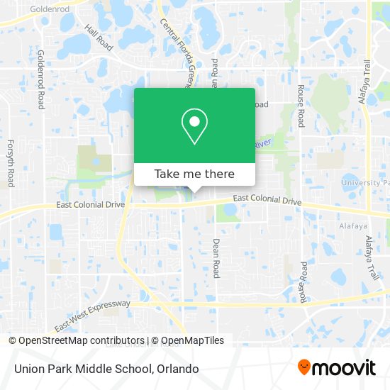 Mapa de Union Park Middle School