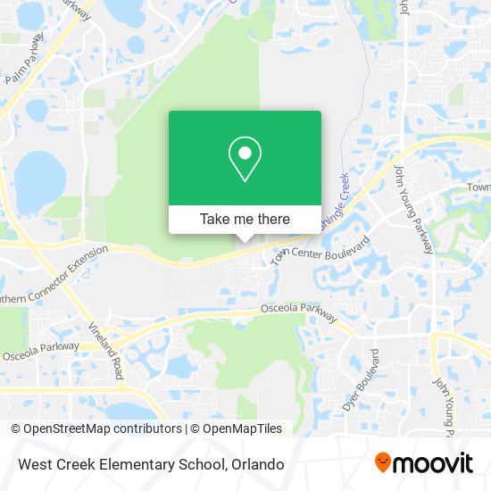 West Creek Elementary School map