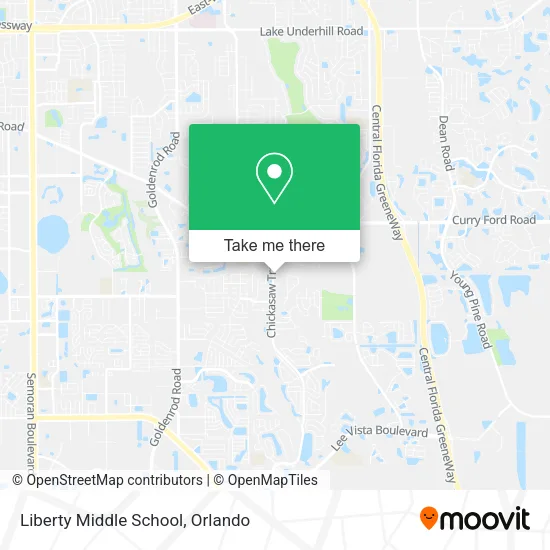 Mapa de Liberty Middle School