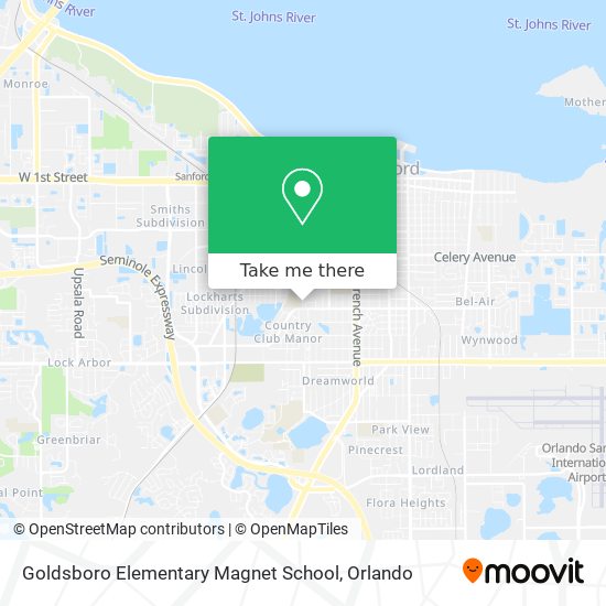 Mapa de Goldsboro Elementary Magnet School