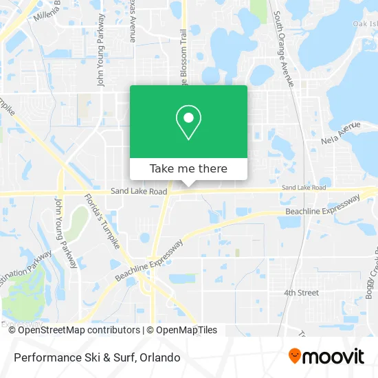 Performance Ski & Surf map