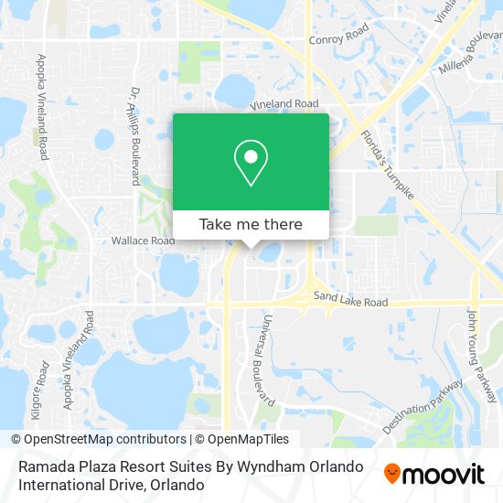 Mapa de Ramada Plaza Resort Suites By Wyndham Orlando International Drive