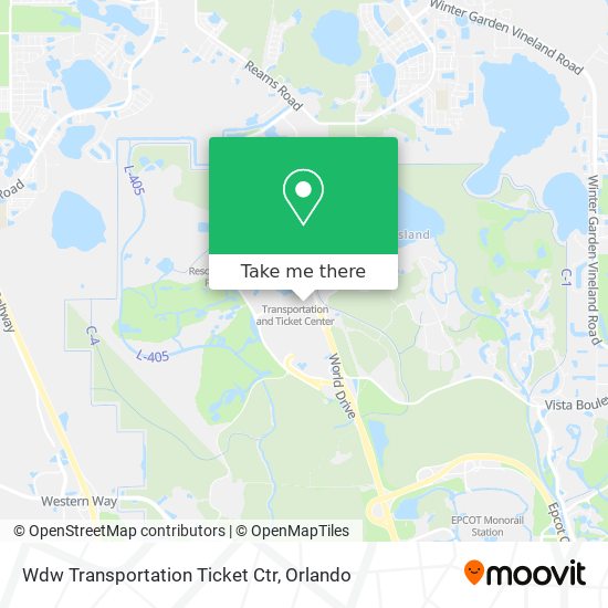 Wdw Transportation Ticket Ctr map