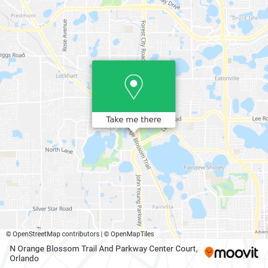 N Orange Blossom Trail And Parkway Center Court map
