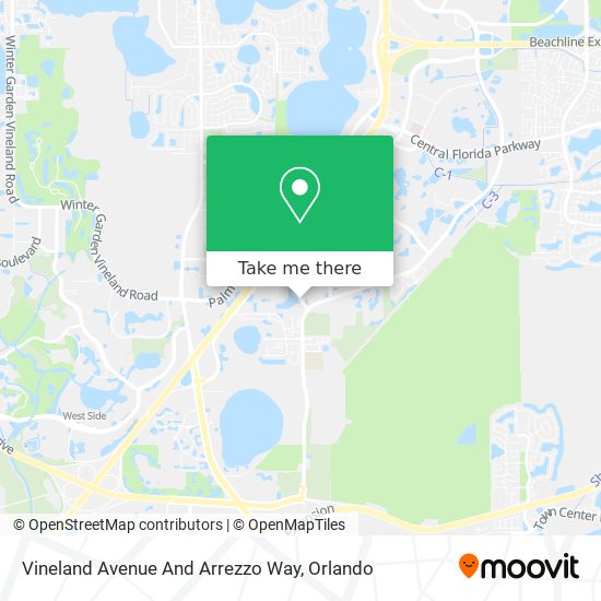 Vineland Avenue And Arrezzo Way map