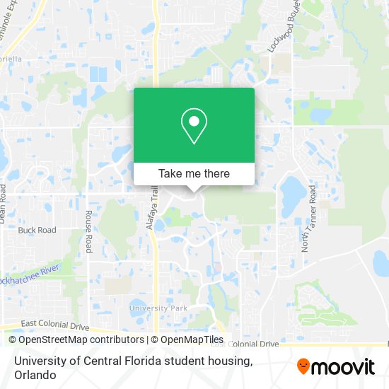 University of Central Florida student housing map