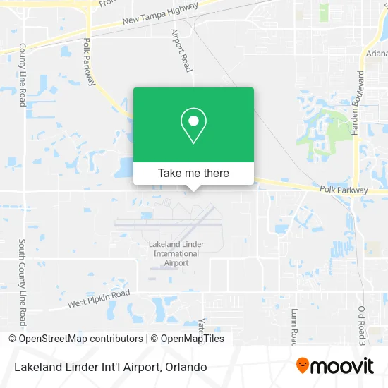 Lakeland Linder Int'l Airport map