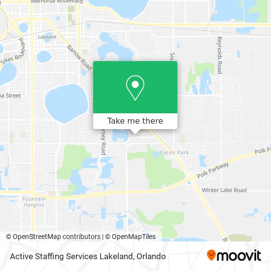 Mapa de Active Staffing Services Lakeland