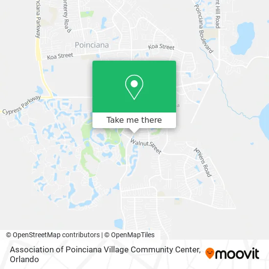 Association of Poinciana Village Community Center map