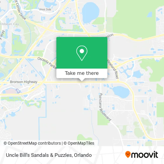 Uncle Bill's Sandals & Puzzles map