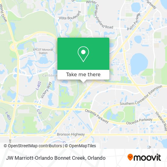 JW Marriott-Orlando Bonnet Creek map