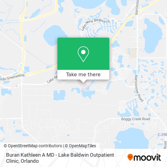 Mapa de Buran Kathleen A MD - Lake Baldwin Outpatient Clinic