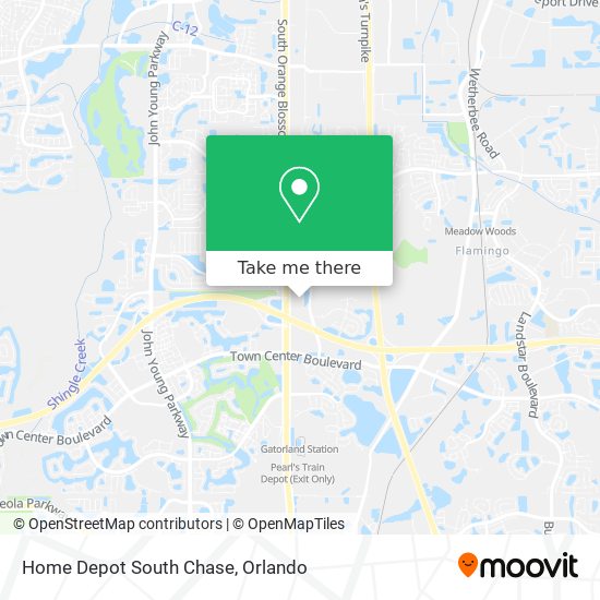 Mapa de Home Depot South Chase