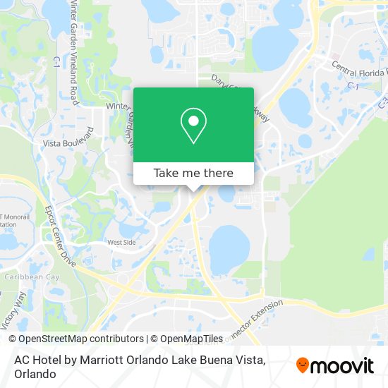 Mapa de AC Hotel by Marriott Orlando Lake Buena Vista