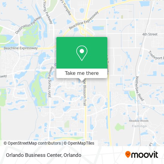 Orlando Business Center map