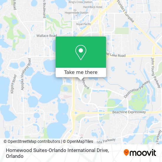 Homewood Suites-Orlando International Drive map