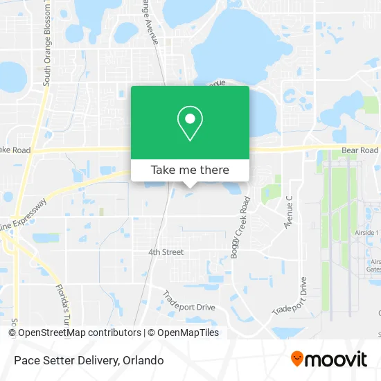 Pace Setter Delivery map