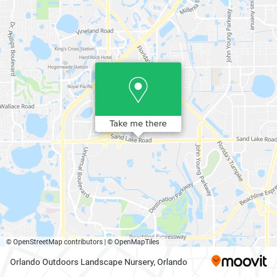 Orlando Outdoors Landscape Nursery map