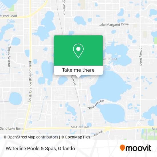 Waterline Pools & Spas map