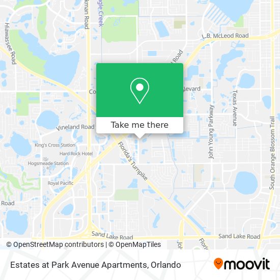 Estates at Park Avenue Apartments map
