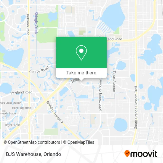 BJS Warehouse map