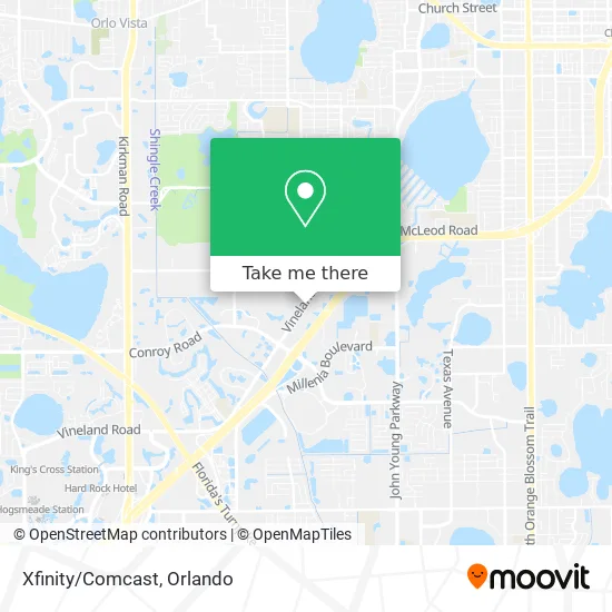 Xfinity/Comcast map