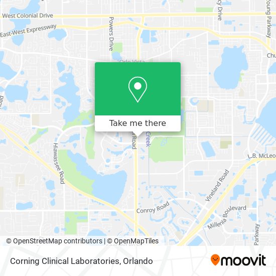 Corning Clinical Laboratories map