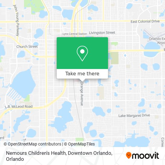 Nemours Children's Health, Downtown Orlando map