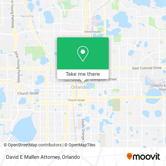 David E Mallen Attorney map