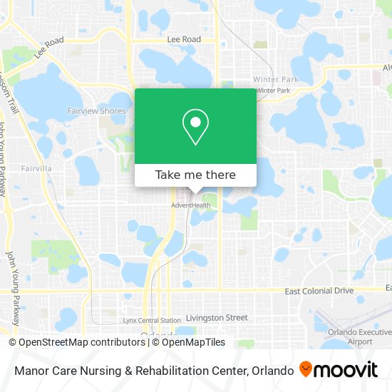 Manor Care Nursing & Rehabilitation Center map