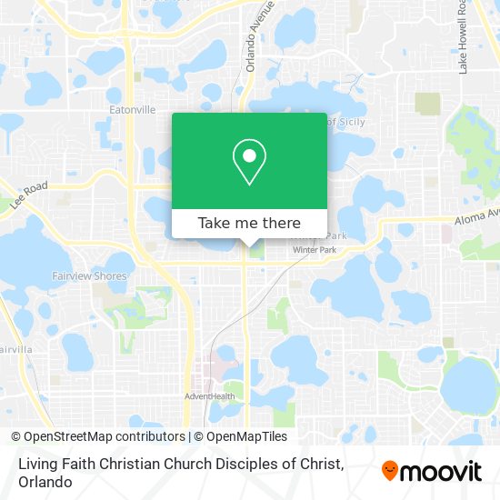 Mapa de Living Faith Christian Church Disciples of Christ