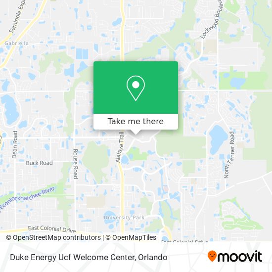 Duke Energy Ucf Welcome Center map