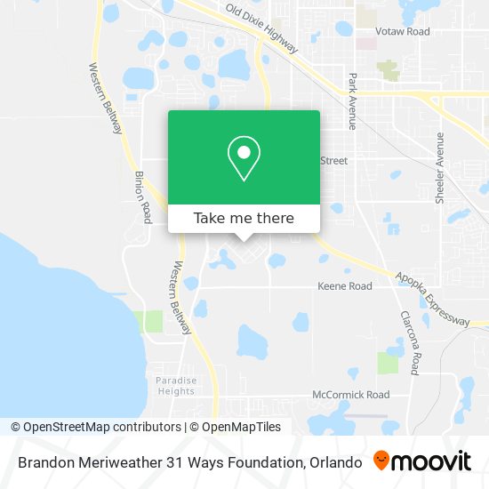 Mapa de Brandon Meriweather 31 Ways Foundation