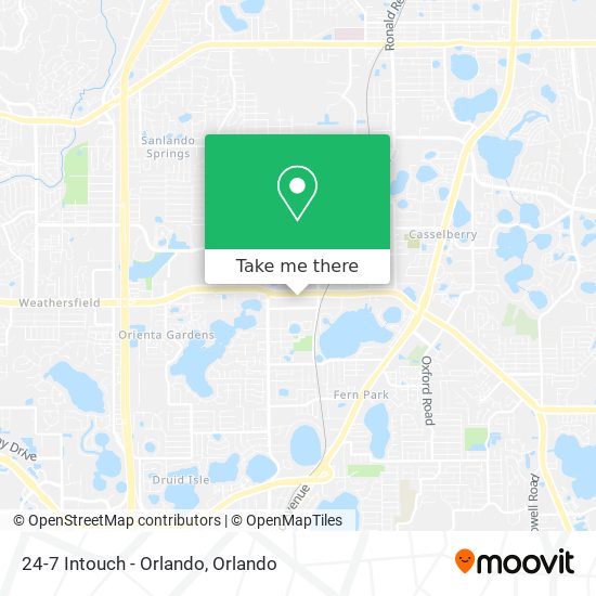 Mapa de 24-7 Intouch - Orlando
