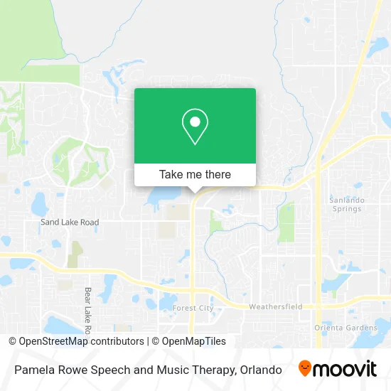 Pamela Rowe Speech and Music Therapy map