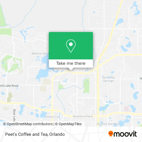 Peet's Coffee and Tea map