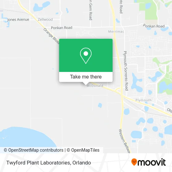 Twyford Plant Laboratories map