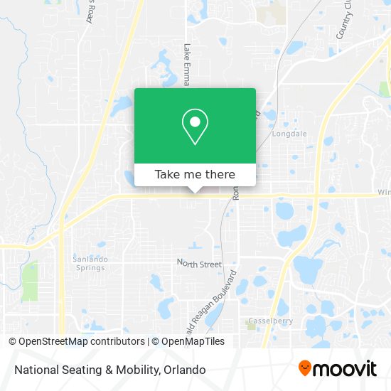 National Seating & Mobility map