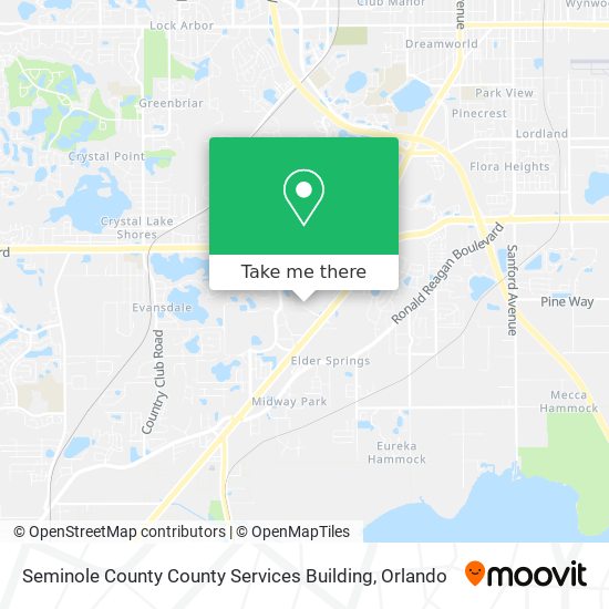 Seminole County County Services Building map