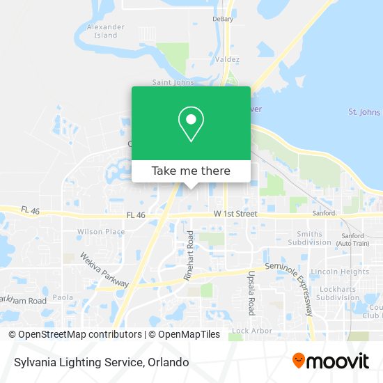 Sylvania Lighting Service map