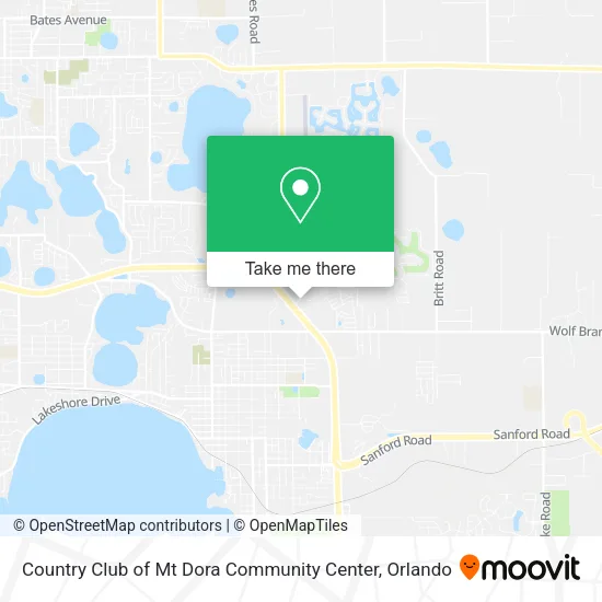 Country Club of Mt Dora Community Center map