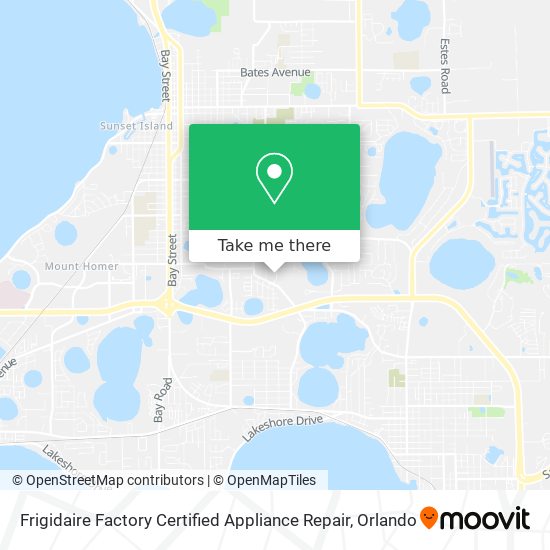 Mapa de Frigidaire Factory Certified Appliance Repair