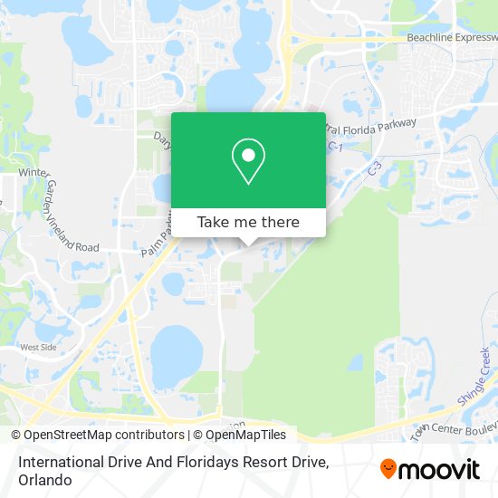 Mapa de International Drive And Floridays Resort Drive