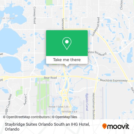 Mapa de Staybridge Suites Orlando South an IHG Hotel