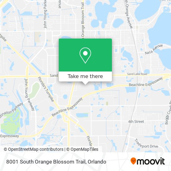 Mapa de 8001 South Orange Blossom Trail