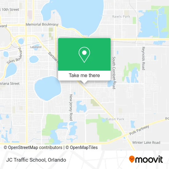 JC Traffic School map