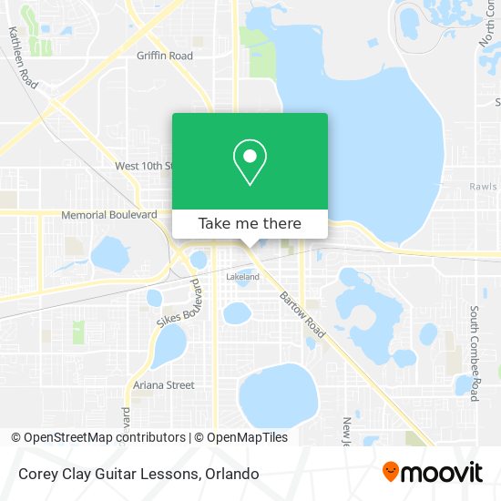 Corey Clay Guitar Lessons map