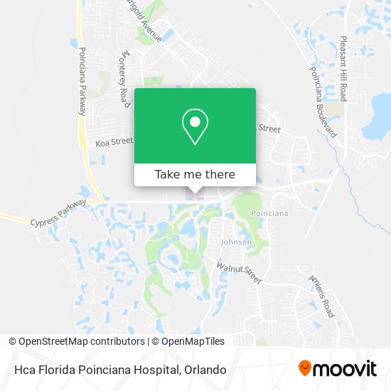 Mapa de Hca Florida Poinciana Hospital